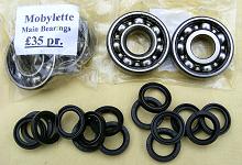 Mobylette bearings and seals