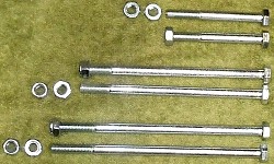 Mobylette engine mounting bolt sets