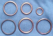 Exhaust ring gaskets