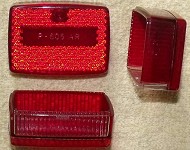 Rear lamp lens