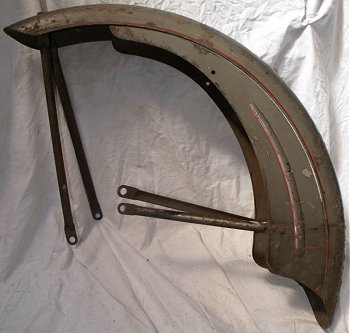 Moped/autocycle front mudguard