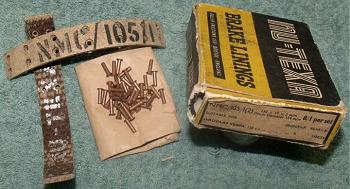 Replacement brake lining set