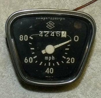 Suzuki 80mph speedometer