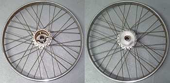 Mobylette AV42–48 rear wheel