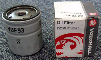 Vauxhall VOF93 Oil Filter