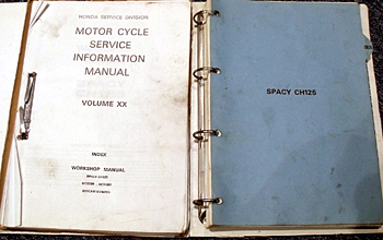 Honda Spacey service and parts manual