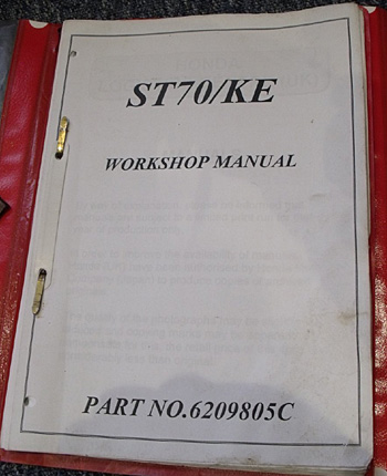 Honda workshop manual