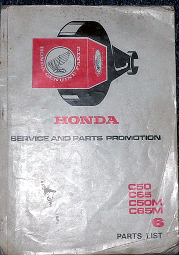 Genuine Honda parts manual