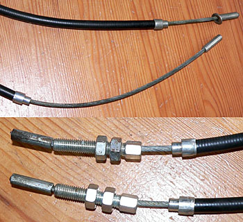 Puch MV/VS rear brake cables