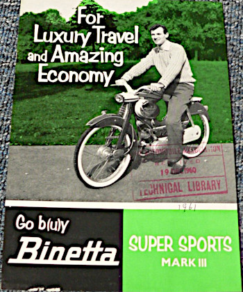 Binetta Super Sports Mk3/Mk4 leaflet