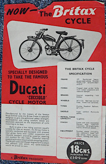 Britax Cucciolo sales leaflet