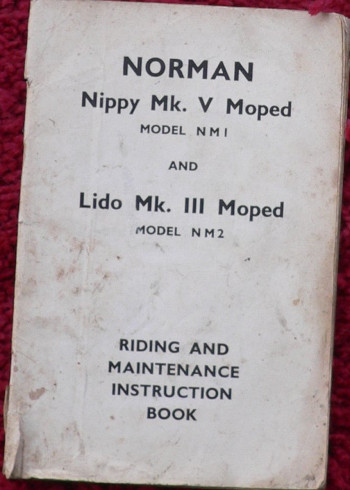 Norman Nippy Mk5 NM1 / Lido Mk3 NM2 Riding and maintenance instruction book