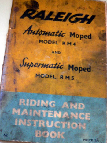 Raleigh RM4 & RM5 Riding & Maintenance book