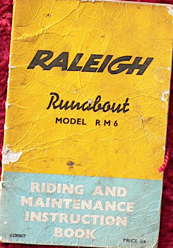 Raleigh RM6 Riding and maintenance instruction book