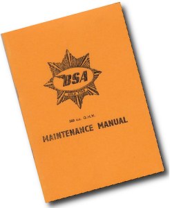 BSA Gold Star DBD Maintenance manual
