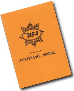 BSA Gold Star DBD Maintenance manual