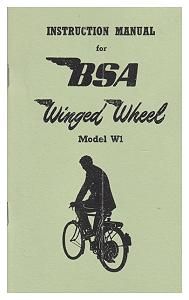 BSA Winged Wheel model W1 instruction Manual