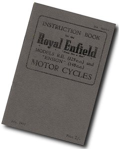 Royal Enfield Motor cycles Instruction Book
