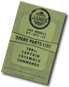James K7-K7C-J9 Models Spare parts List