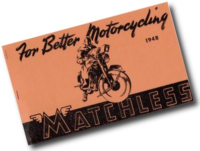 1948 Matchless Clubman models for 1948 Sales Brochure