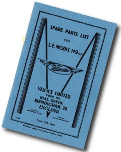 Velocette LE Spare parts List