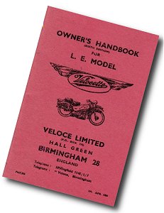 Velocette LE owners handbook