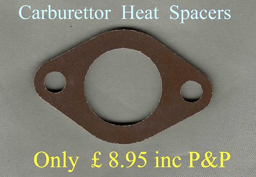 Carburettor Heat Spacers